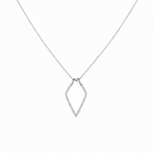 Geometric Ring Holder Necklace