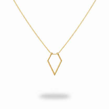 Geometric Ring Holder Necklace