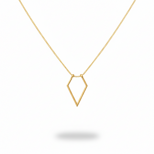 Geometric Ring Holder Necklace