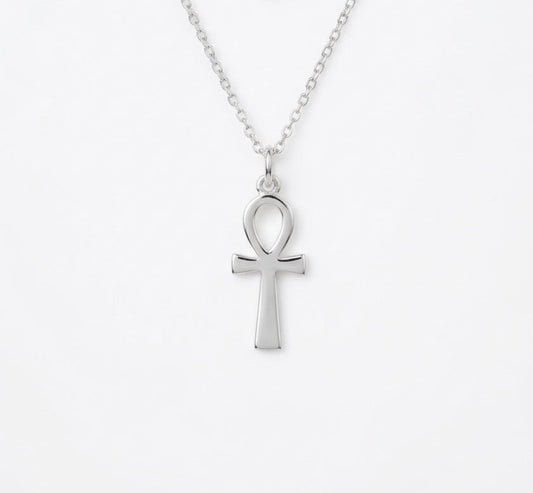 Tiny Ankh Necklace 925 Sterling Silver